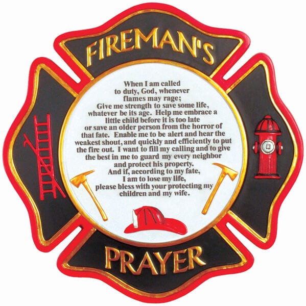 Fireman's Prayer Stepping Stone – First Responder Gift Company