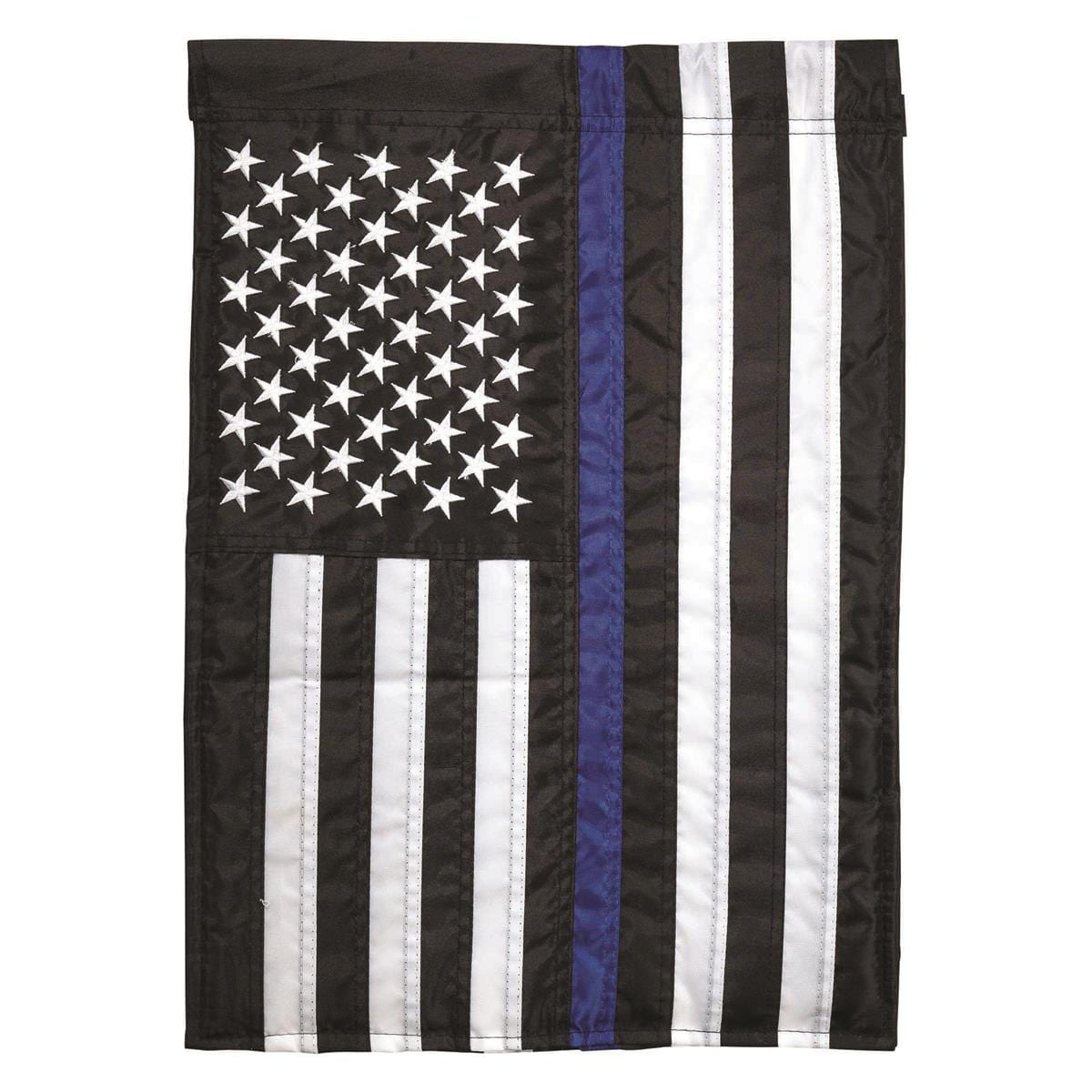 Police Blue Stipe Garden Flag – First Responder Gift Company